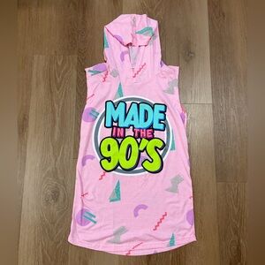 Mens Launder Gym Hooded Tank Top Vest Sleeveless Shirt Size Small New Pink